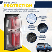 DURAFORCE LED Tail Light Brake Lamp Driver Side Left for Chevy 2015-2020 Tahoe Suburban