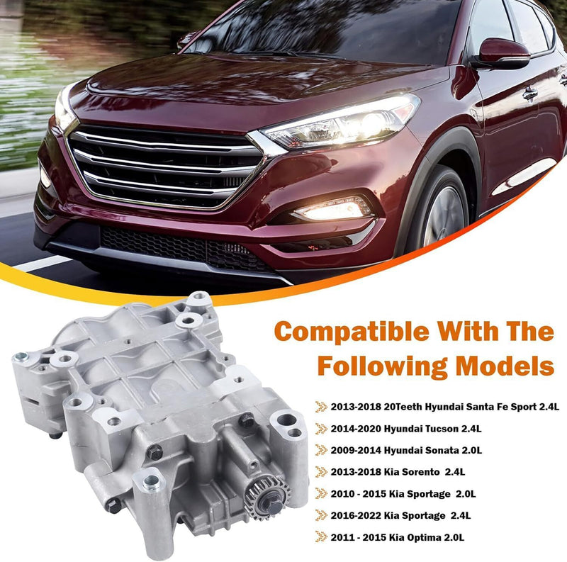 23300-2G400 Oil Pump 20 Teeth for Hyundai Tucson Santa Fe Sport 2.4L