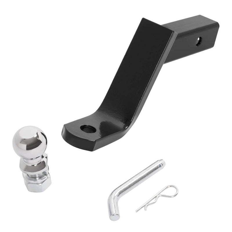 DURAFORCE Trailer Hitch Ball Mount With 2" Ball And Pin Fits 2" Receiver 7500 Lbs 6" Drop