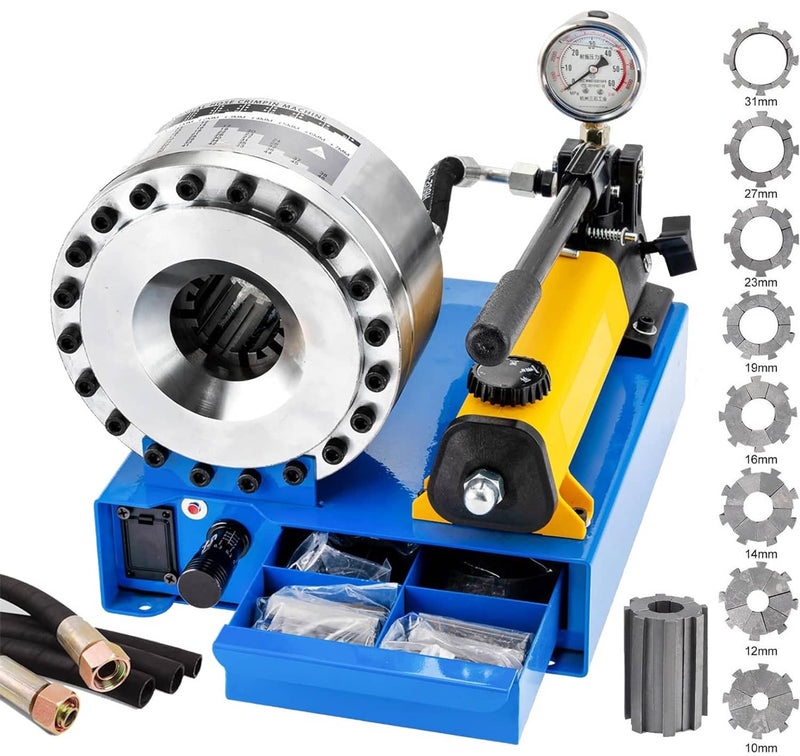 5600KN Hydraulic Hose Crimper Pipe Clamping Machine with 8 Sets Dies 10mm-30mm