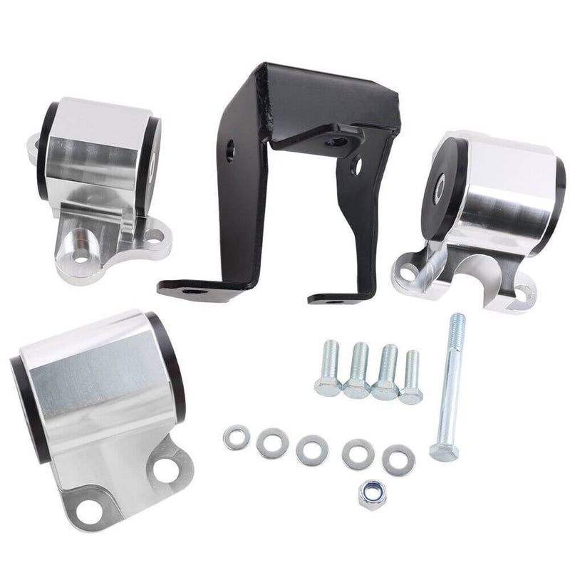 2 Bolt Engine Motor Mount Kit for Honda Civic EK B16 B20 D16 B D Chrome Billet