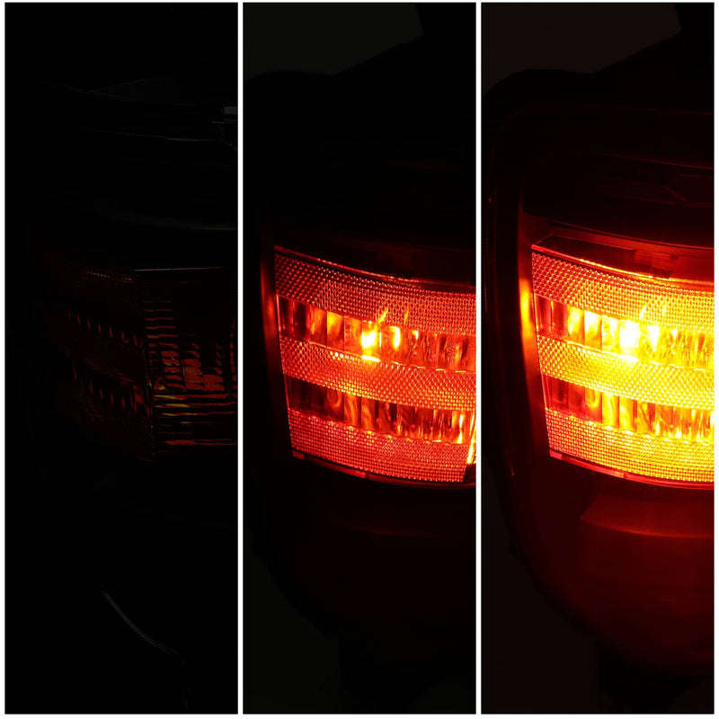 DURAFORCE Projector Headlights for GMC Sierra 1500 2500HD 3500HD 2014-2015 Pair