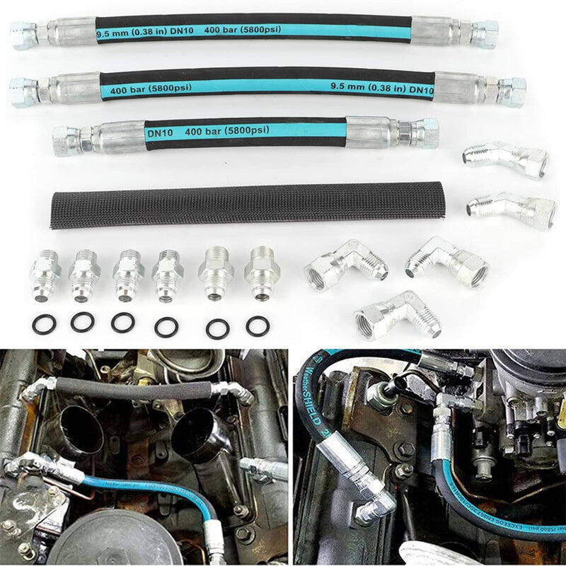 HPOP High Pressure Oil Pump Hoses Lines Set for Ford 7.3L Powerstroke 1999-2003