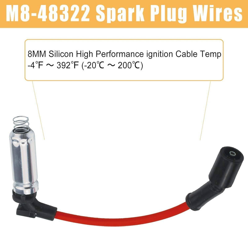 8mm Wireset & 8 Spark Plug 41-962 for Chevy Silverado 1500 GMC Sierra V8