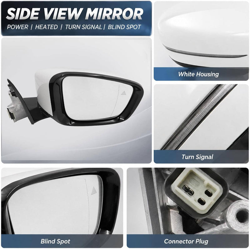 320i 330i 330e Passenger Side Mirror w/Blind Spot for BMW 2019-2023