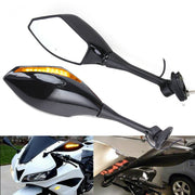 DURAFORCE LED Turn Signal Rear View Mirrors for Honda CBR 600RR 1000RR 500R 300R 250R