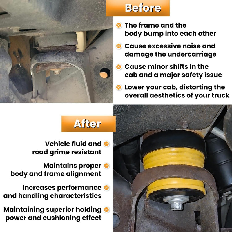 Body Mount Bushing Kit 924-066 for Ford F250 F350 F450 Super Duty 2008-2016