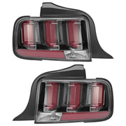 DURAFORCE Clear Lens LED Tail Lights Rear Brake Lamps for Ford Mustang 2005-2009 Set