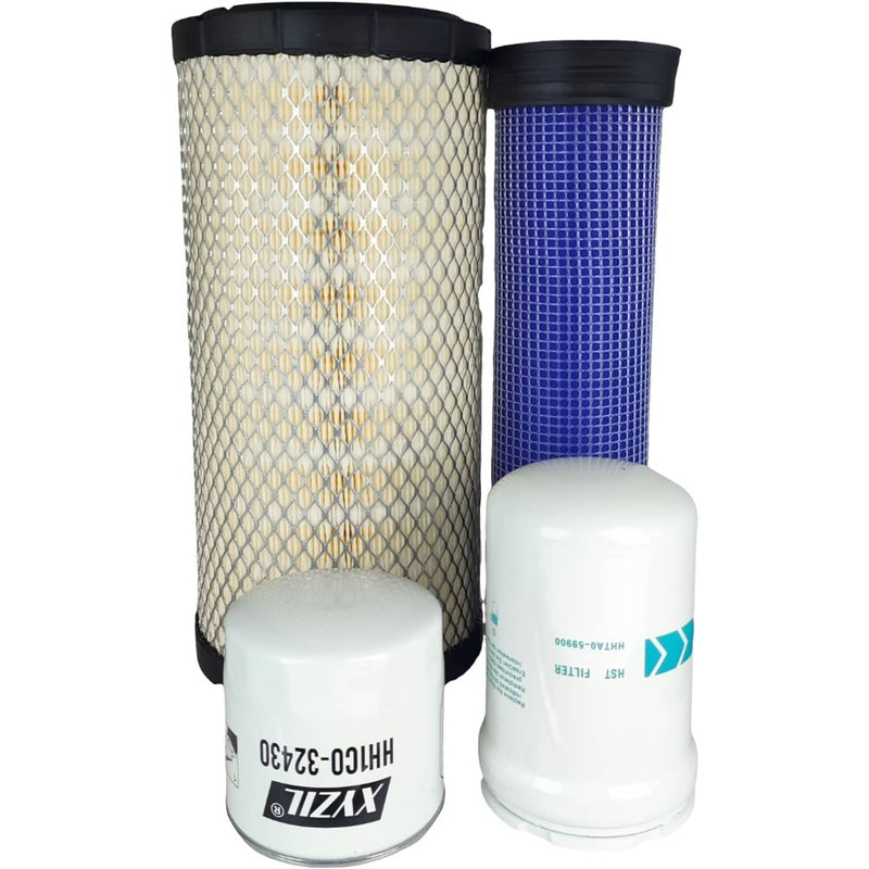 DURAFORCE Maintenance Filter Kit for Kubota SVL90 SVL90C SVL90-2 SVL90-2C Engine V3800