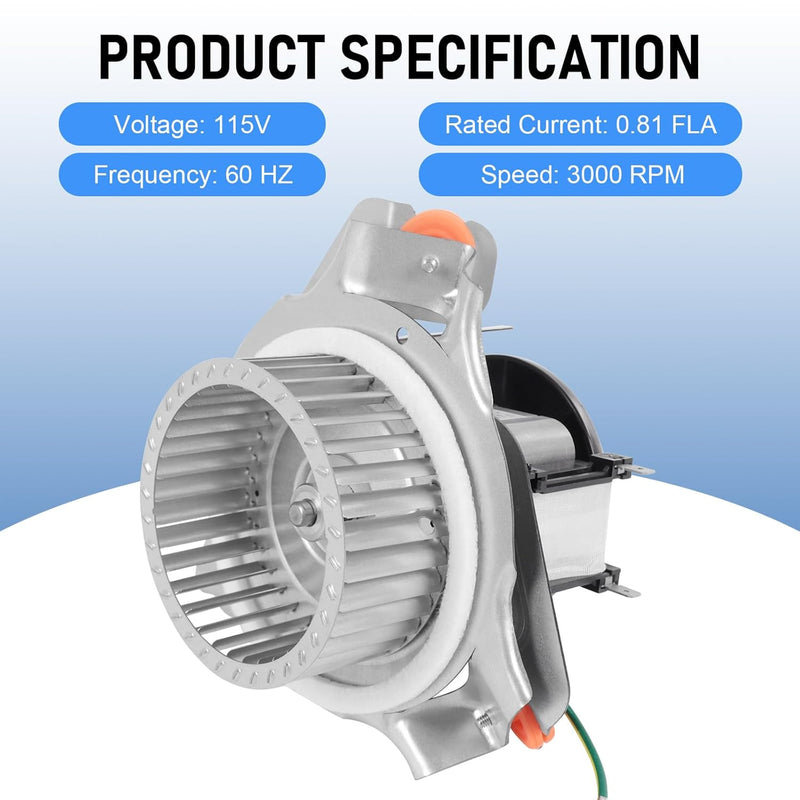 J238-100-10108 Furnace Draft Inducer Blower Motor Assembly for Jakel HC21ZE121A