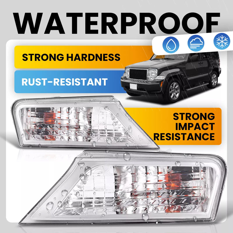 Clear Marker Signal Corner Parking Lights for Jeep Liberty 2008-2012 Left Right