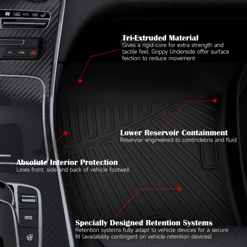 Front Rear Floor Mat Cargo Liner Set For Kia K5 FWD Hyundai Sonata 2021-2025