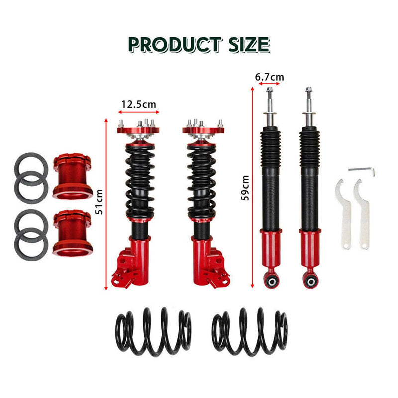 Coilovers Suspension Kit Adjustable Height Struts Shocks for Honda Civic
