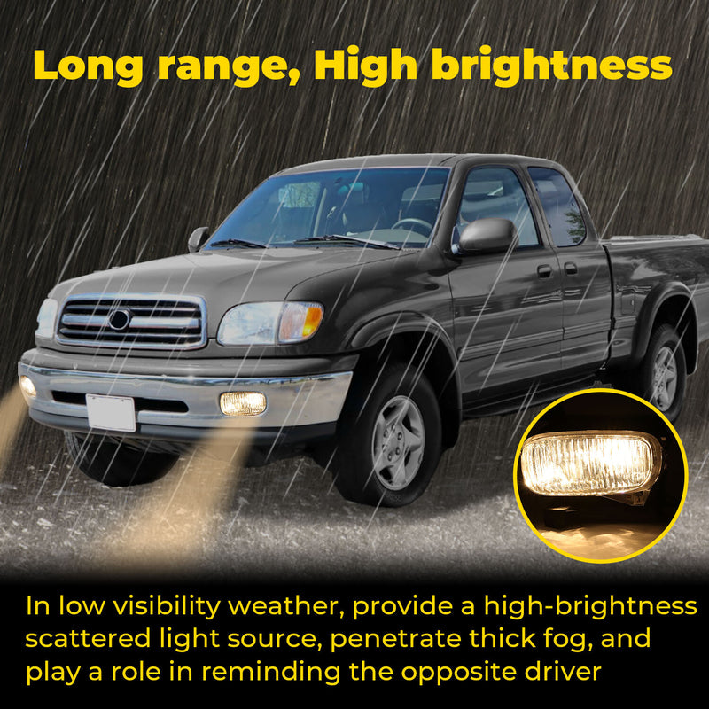Front Left Driving Fog Lamp Clear With Bulb Set for Toyota Tundra 2000-2006
