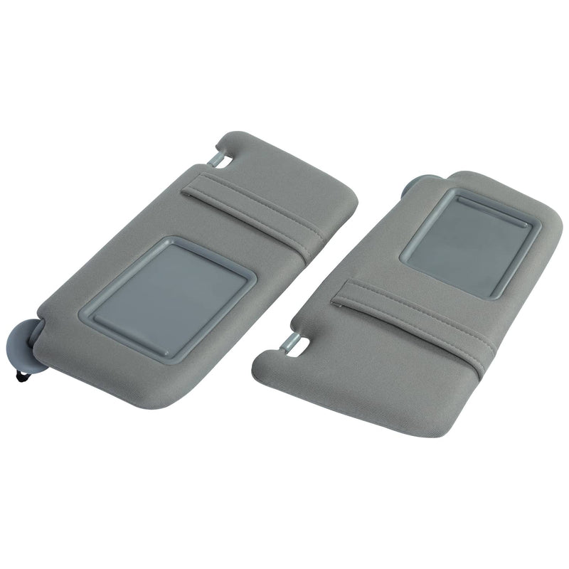 DURAFORCE Sun Visor Left & Right Side With Sunroof Gray for Toyota Camry 2007-2011 Pair