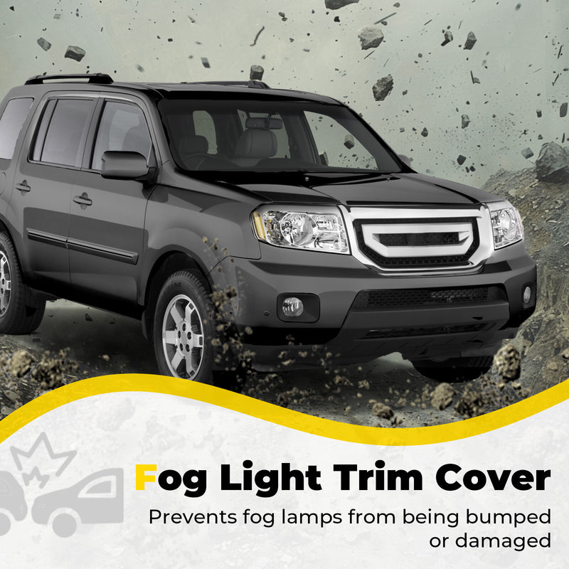 Fog Light Trim Cover Lamp Bezel Passenger Side for Honda Pilot 2009-11 Right