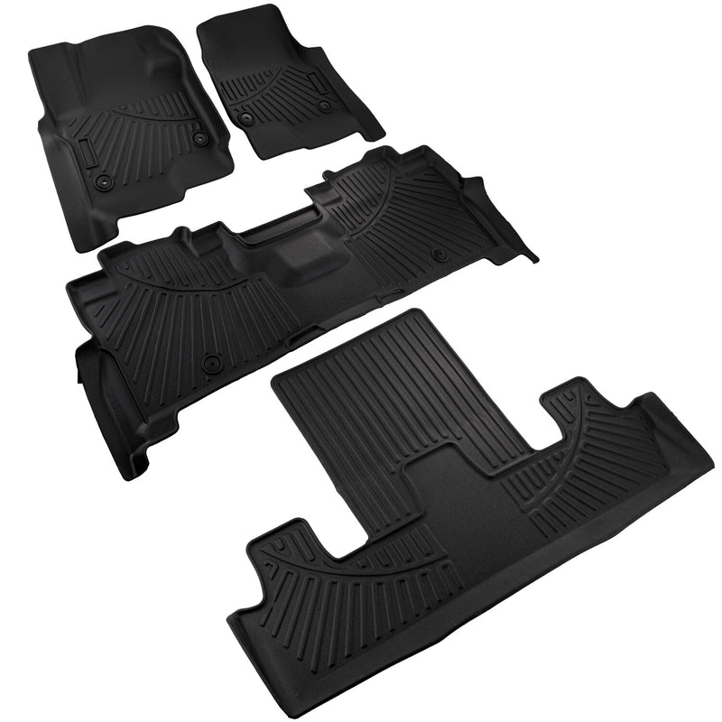 All Weather Floor Mats for Ford Expedition Expedition Max 2018-2025 3 Rows