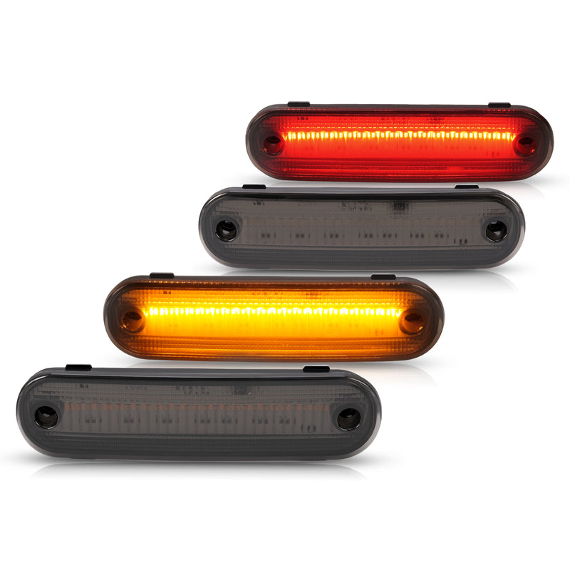 LED Side Marker Light Smoked Lens Front Rear for Mazda MX-5 Miata 1990-2005 4X