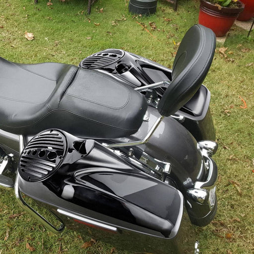 DURAFORCE Gloss Black 8" Speaker Lids w/ Tweeter Port for 2014-2025 Harley Touring Models