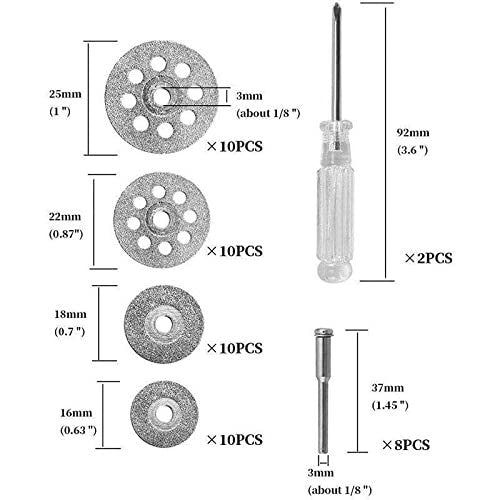 50X Diamond Cutting Wheel for Dremel Rotary Tool Die Grinder Metal Cut Off Disc