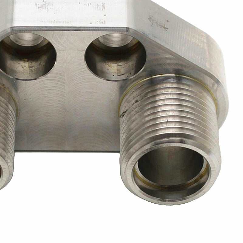 Aluminum Alloy AC Compressor Adapter Fitting with Nuts for Sanden SD7B10 7176
