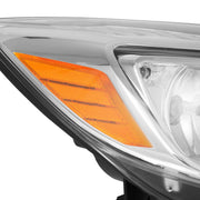 DURAFORCE Chrome Headlight Headlamp Replacement Passenger Side for Ford Focus 2012 13 14