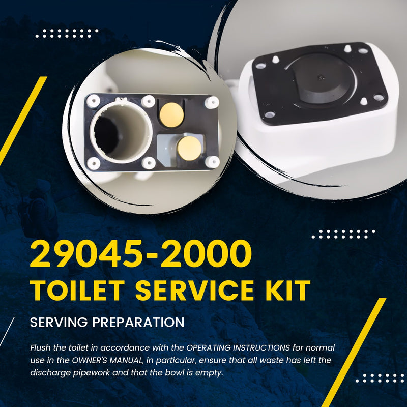 Jabsco 29045-2000 Twist N Lock Marine Manual Toilet Service Kit 98-07 Replace