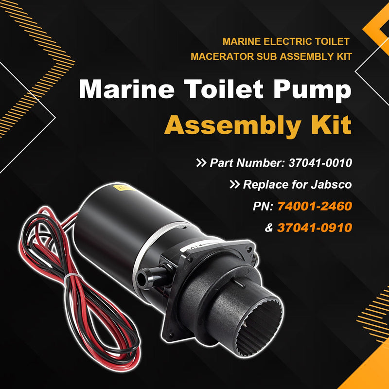 37041-0010 Marine Electric Toilet Macerator Sub Assembly Kit 12-Volt Replacement