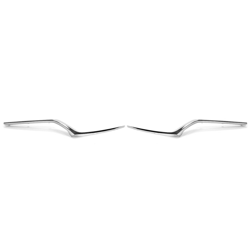 Chrome Trim Grille Headlight Molding for Honda CRV CR-V 2017-2019 Pair