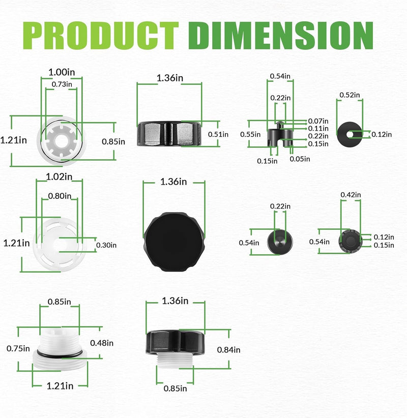 VACVBKX1B Vacuum Breaker Kit for Anti-Siphon Frost-Free Sillcock Valves 4 Pack