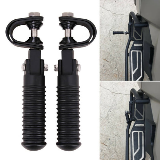 DURAFORCE Motorcycle U-Clamp Foot Pegs Rests 1" to 1-1/4" Highway Engine Crash Bar for Hon