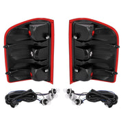 DURAFORCE Smoke Red Tail Lights LH RH for Chevy Silverado 1500 2500 3500HD 2007-2013