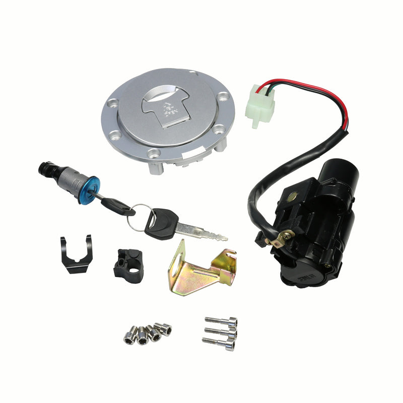Ignition Switch Lock Fuel Gas Cap Cover Set for Honda CBR250R W/ Keys