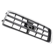 DURAFORCE Front Chrome Shell Grille with Gray Insert for Subaru Forester 2003-2005