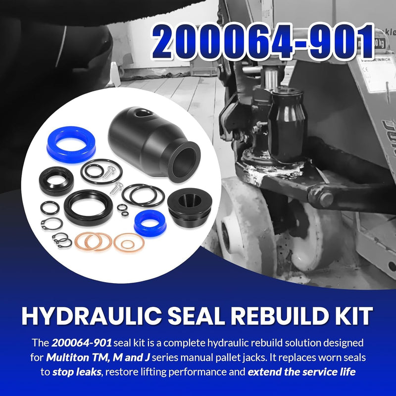 200064-901 Hydraulic Seal Rebuild Kit for Multiton Pallet Jack TM M J Series