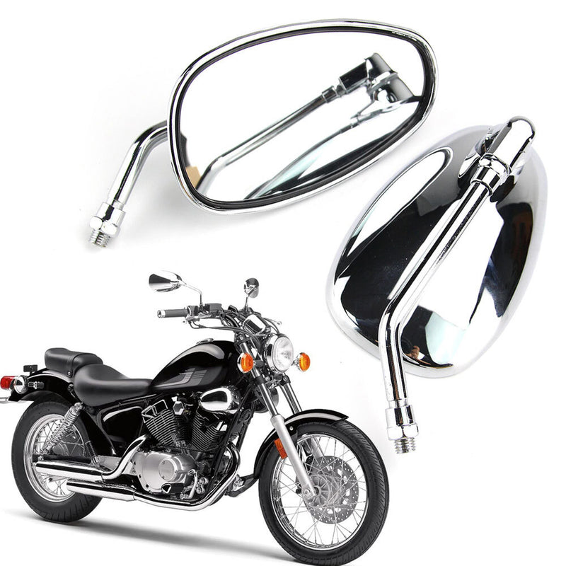 Universal 10mm Motorcycle Rearview Side Mirrors for Suzuki Boulevard Pair