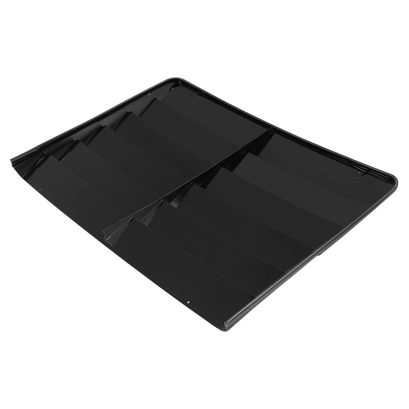 DURAFORCE Aluminum Rear Window Louvers for Ford Mustang 1969-1970 Cover Sun Shade Black