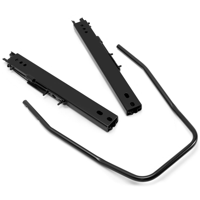 Black Front Seat Slider Dual Lock Seat Base Mounting Track Assembly Universal