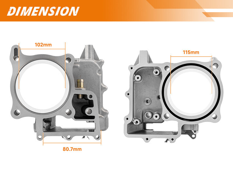 Cylinder Piston Top End Gaskets Kit for Honda Pioneer 700 2014-2021