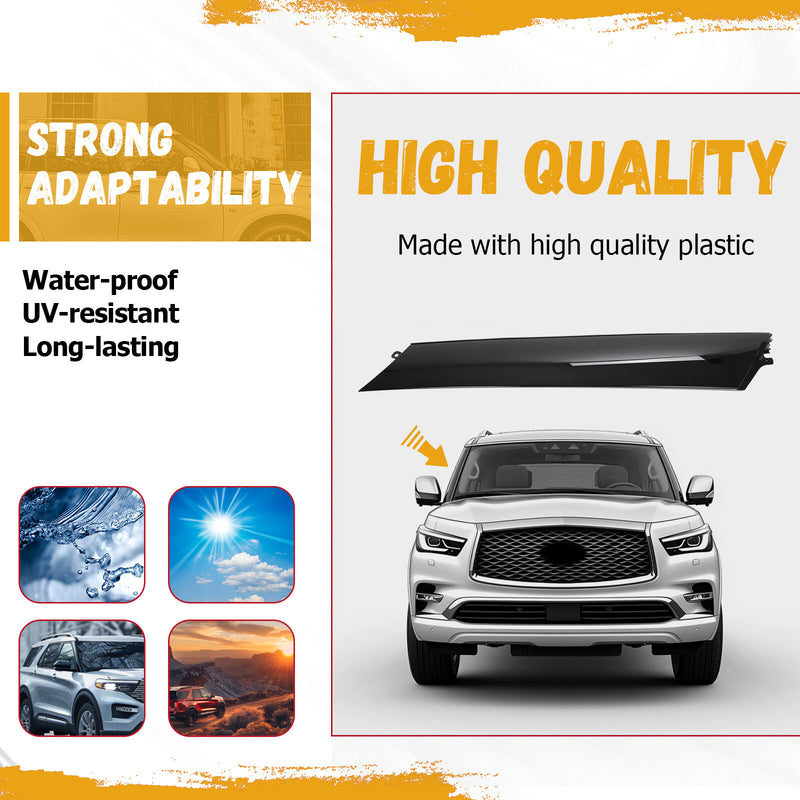 Right Side Windshield Trim for Infiniti QX56 QX80 for Nissan Armada