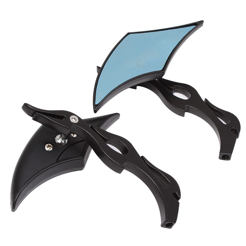 8mm 10mm Black Rear View Mirrors for Harley Cruiser Chopper Bobber Motorcycle