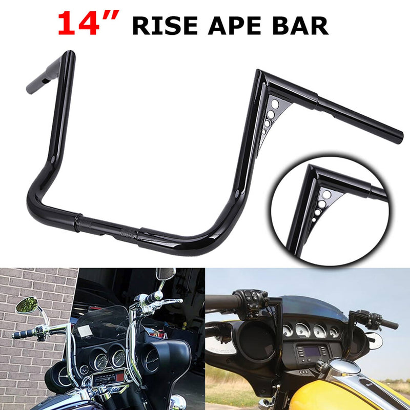 14" Monkey Bagger Meathook Handlebar for Harley Electra Street Glide US