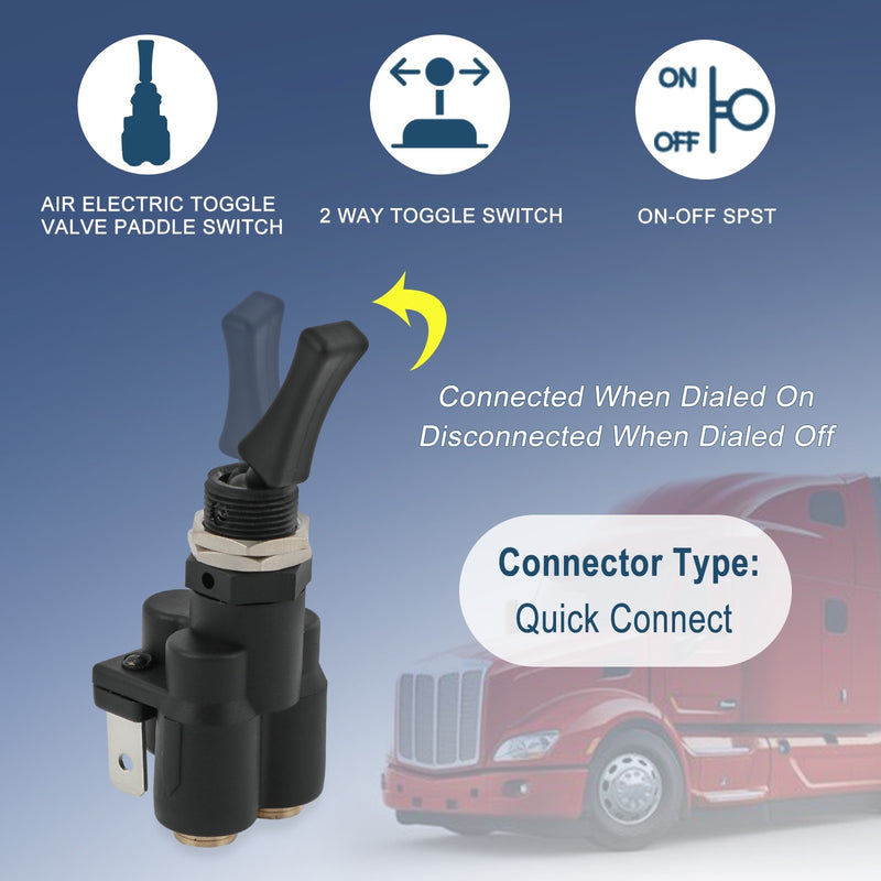 K295-362-1 Air Electric Toggle Valve Paddle Switch for Peterbilt Kenworth