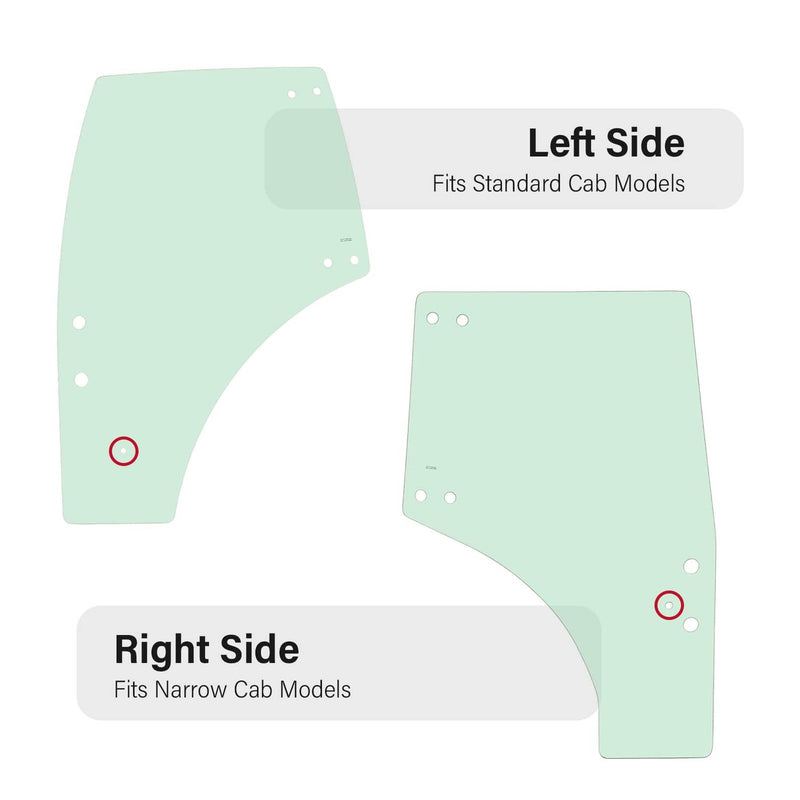 Right Side Cab Door Glass for Kubota M4N071 M5091 M5111 M5040 M5140 M6040 M6060