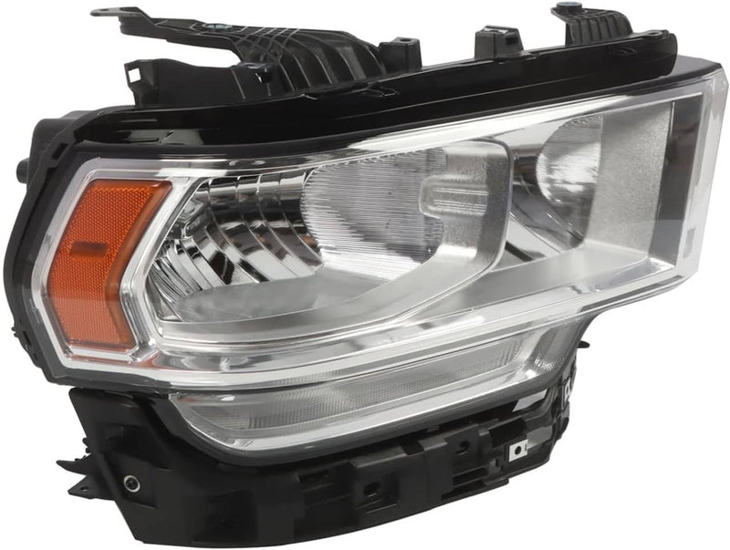 Halogen Chrome Headlight Assy Right Passenger Side for RAM 2500 3500 2019-2024