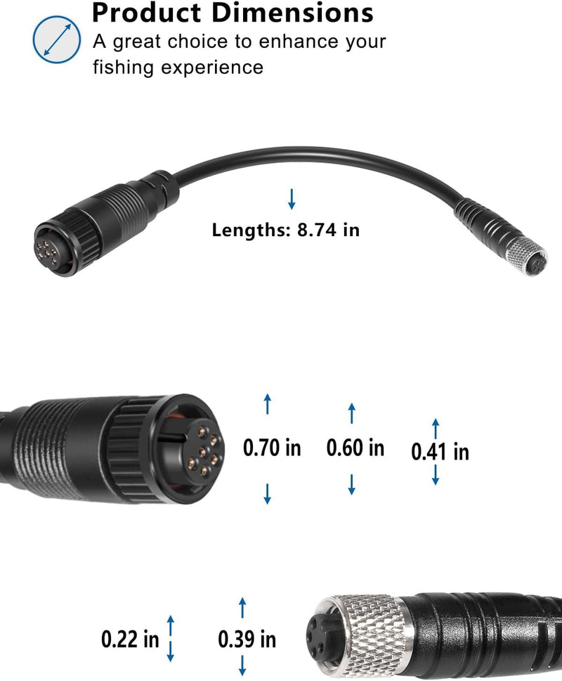 MKR-US2-1 Universal Sonar 2 Adapter Cable for Garmin GPSMAP Fishfinder