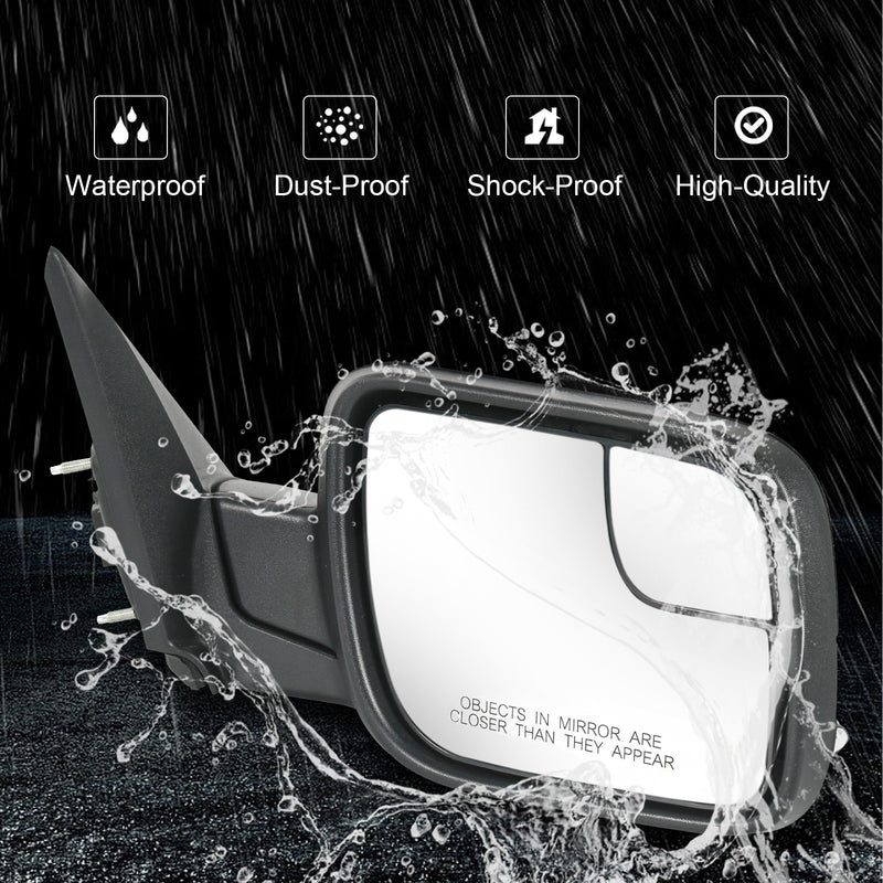 FO1321554 Door Mirror for Ford Explorer 2012-2019 Passenger Black