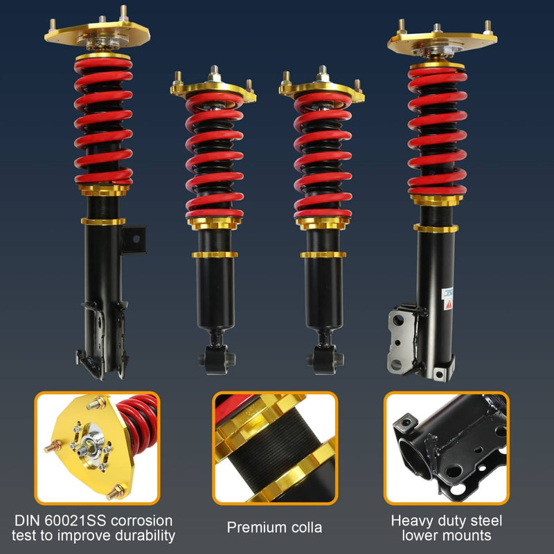 Full Coilovers for 2000-2005 Mitsubishi Eclipse 3rd-Gen D53A D52A Adj Height