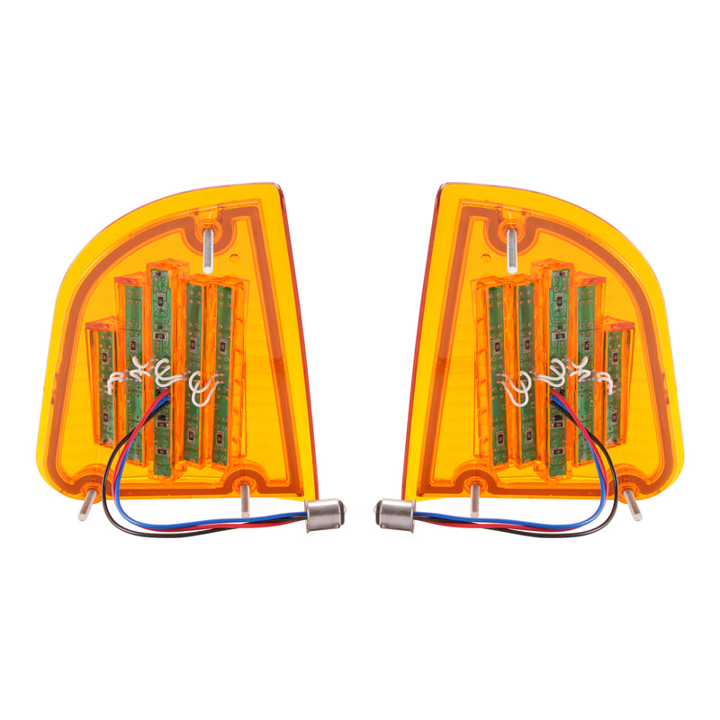 Amber Turn Signal Lights for KW for Kenworth K300 T300 T330 T600 1986-2008 Pair