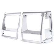 DURAFORCE Headlight Bezel Trim for Jeep Cherokee 91-96 Comanche 91-92 Chrome 2PCS